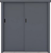 Bol.com Vente-unique Tuinkast van gegalvaniseerd staal REIVAX - Grijs - 131 m3 - L125 x B80 x H131 cm aanbieding