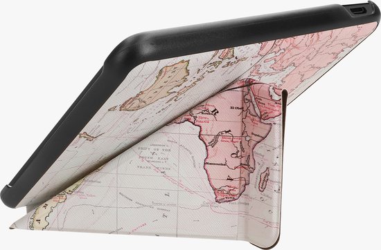 kwmobile e-reader hoesje geschikt voor Kobo Libra Colour hoes - Ereader flip case met standaard - E reader cover van kunstleer - In zwart / meerkleurig van Merkloos — afbeelding 3