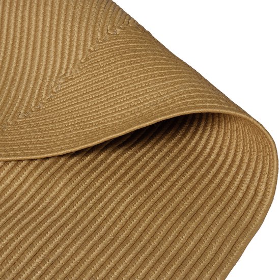 TT Home Jute Vloerkleed Van Natuurlijke Vezels Tapijt Woonkamer Rond Boho Hand Gemaakt, Kleur:Natuur 2, Maat:160 cm Rund
