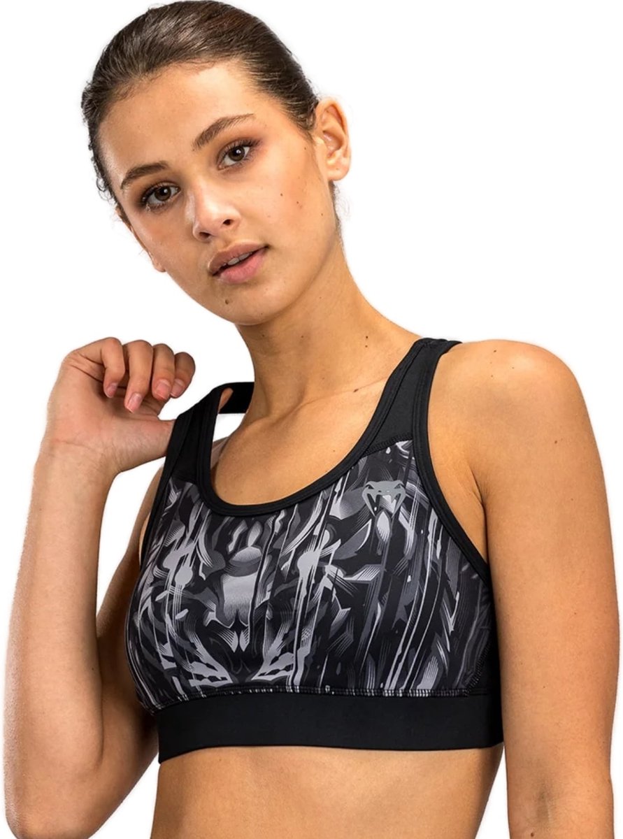 Venum Tiger Dames Sportbeha Zwart Zilver - XS