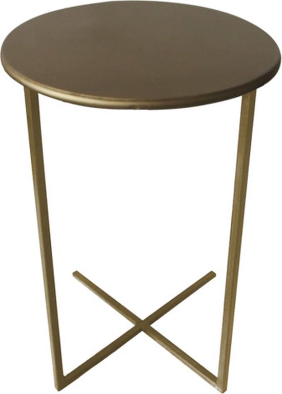 Lesli - Living - Bijzettafel - Xavi - 35x60 - cm - goudkleurig
