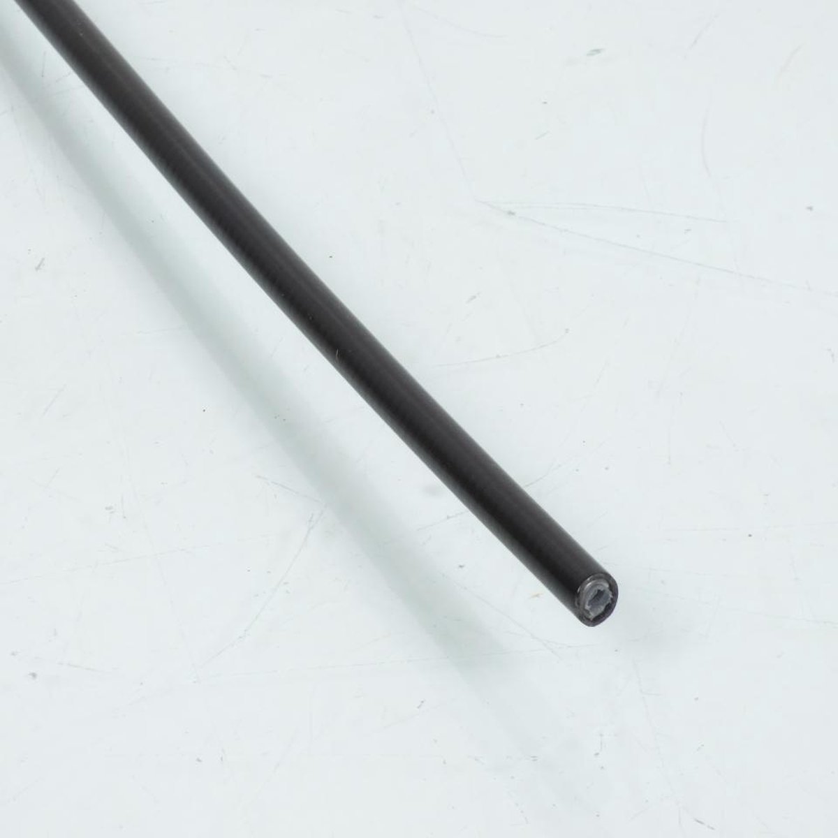 grote zwarte rem- of koppelingsmantel Ø6mm x 1m nylon inzetstuk voor motorscooter