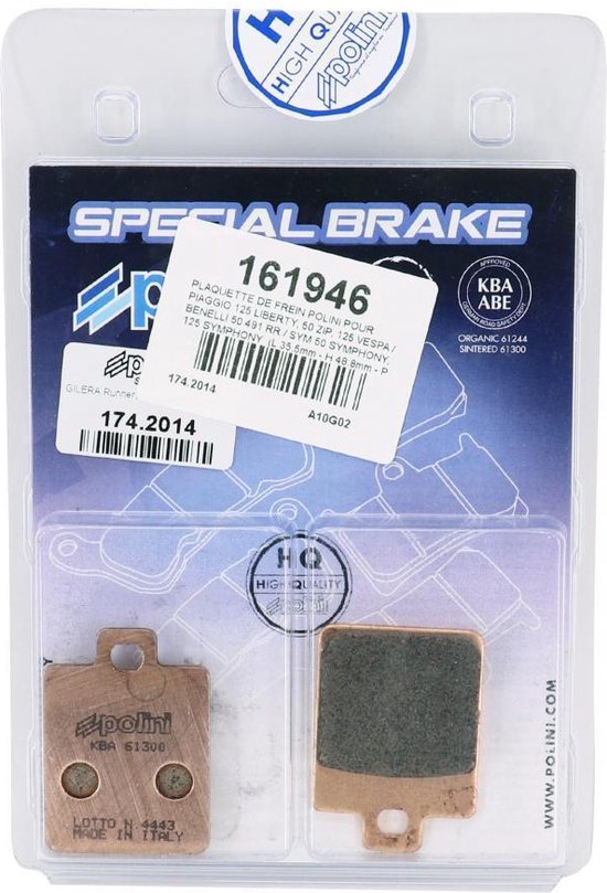 Plaquettes De Frein Arrière TRW Lucas MCB 695 Pour Peugeot 125 Tweet / RS - Neuf