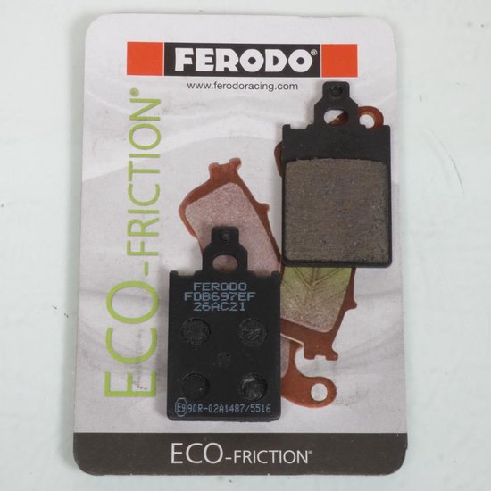 Plaquettes De Frein Avant Ferodo Pour Kawasaki KLE 500 (1991-2007) - Métal Fritté - Couleur Or - Neufes Sous Emballage
