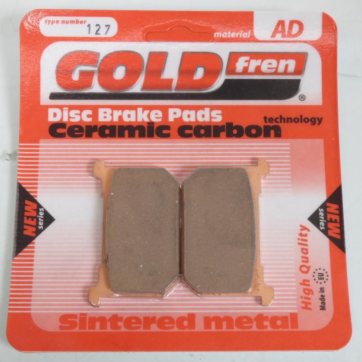 goud fren remblok voor kawasaki 1000 z motorfiets 1981 tot 1983 avg/avd/arg / j1/j2/j3 nieuw
