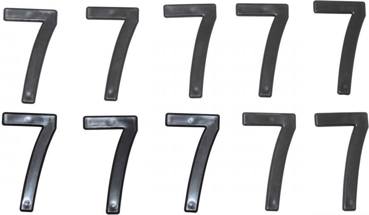 Chiffre 7 pour plaque d'immatriculation Tiflex H45mm Neuf pour moto