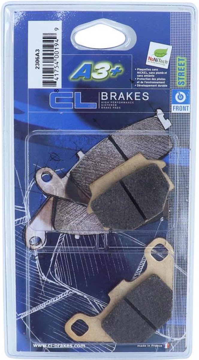 remblok cl brakes voor motorfiets aprilia 125 rx 1989 tot 1990 achter nieuw