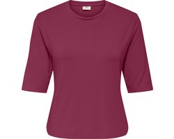 Jacqueline de Yong T-shirt Jdymila S/s Loose Top Jrs 15355859 Beaujolais Dames Maat - XL