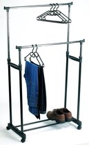 Porte-vêtements Perel Toolland - 2 tiges - réglable - Noir