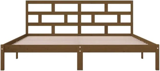 vidaXL Bois massif Noir 150x200 cm 5FT King Size
