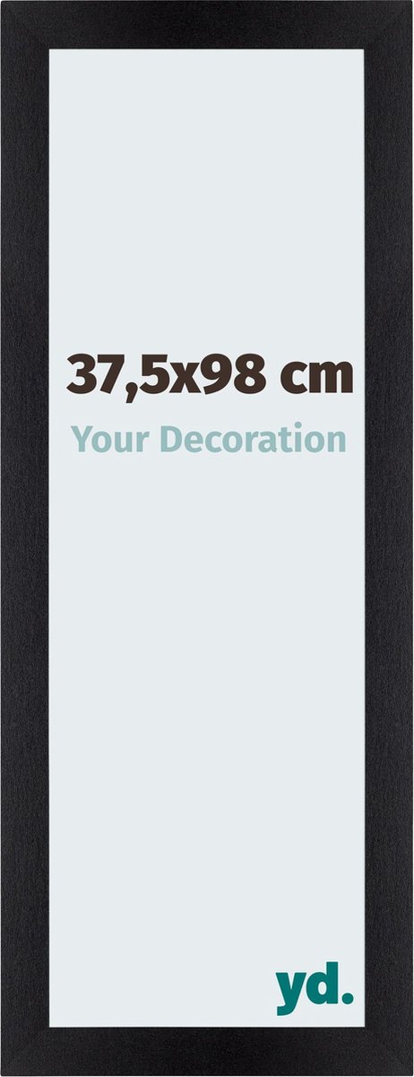 yd. Your Decoration - Fotolijst 37,5x98 cm - MDF - Zwart Mat - Mura