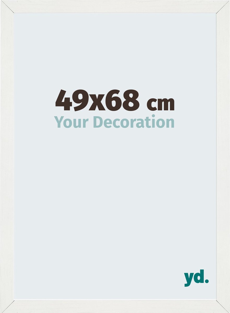 yd. Your Decoration - Fotolijst 49x68 cm - MDF - Wit Geveegd - Mura