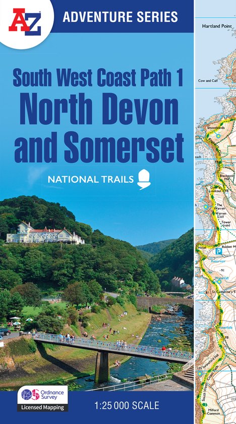 A -Z Adventure Series- South West Coast Path 1 – North Dev ... - cover