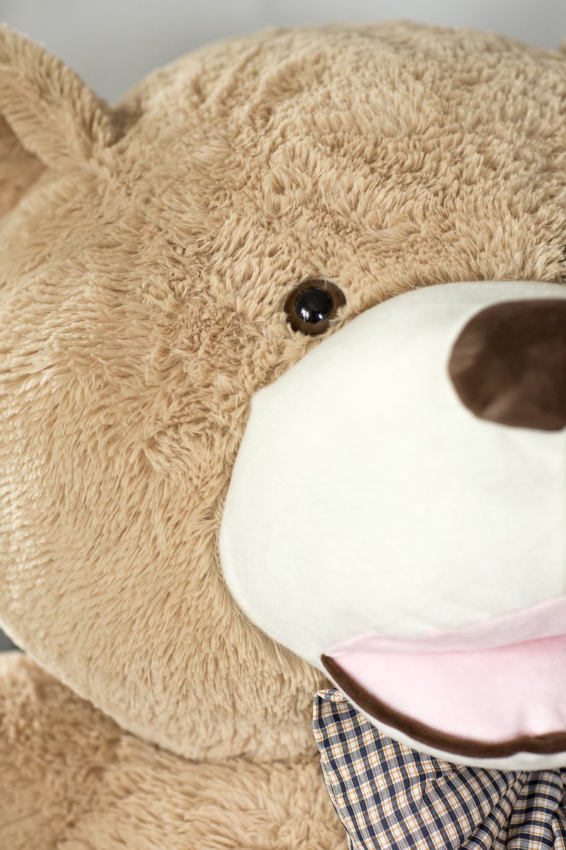 Knuffelbeer - Teddybeer - XXL 190 cm - Knuffel - Knuffel beer - Teddy beer - Teddybeer XXL - Super groot - Valentijn - Grote Knuffelbeer - Mega Teddy Beige - Cadeautje voor haar - Gomoor — afbeelding 2