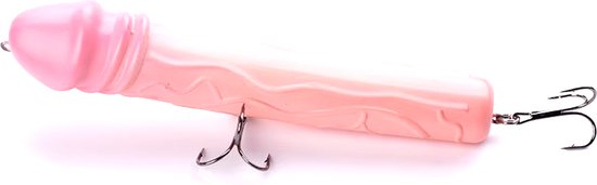Poisson appât drôle - 150MM et 43 grammes - Appât dur - Pénis - Brochet - Mer - Water
