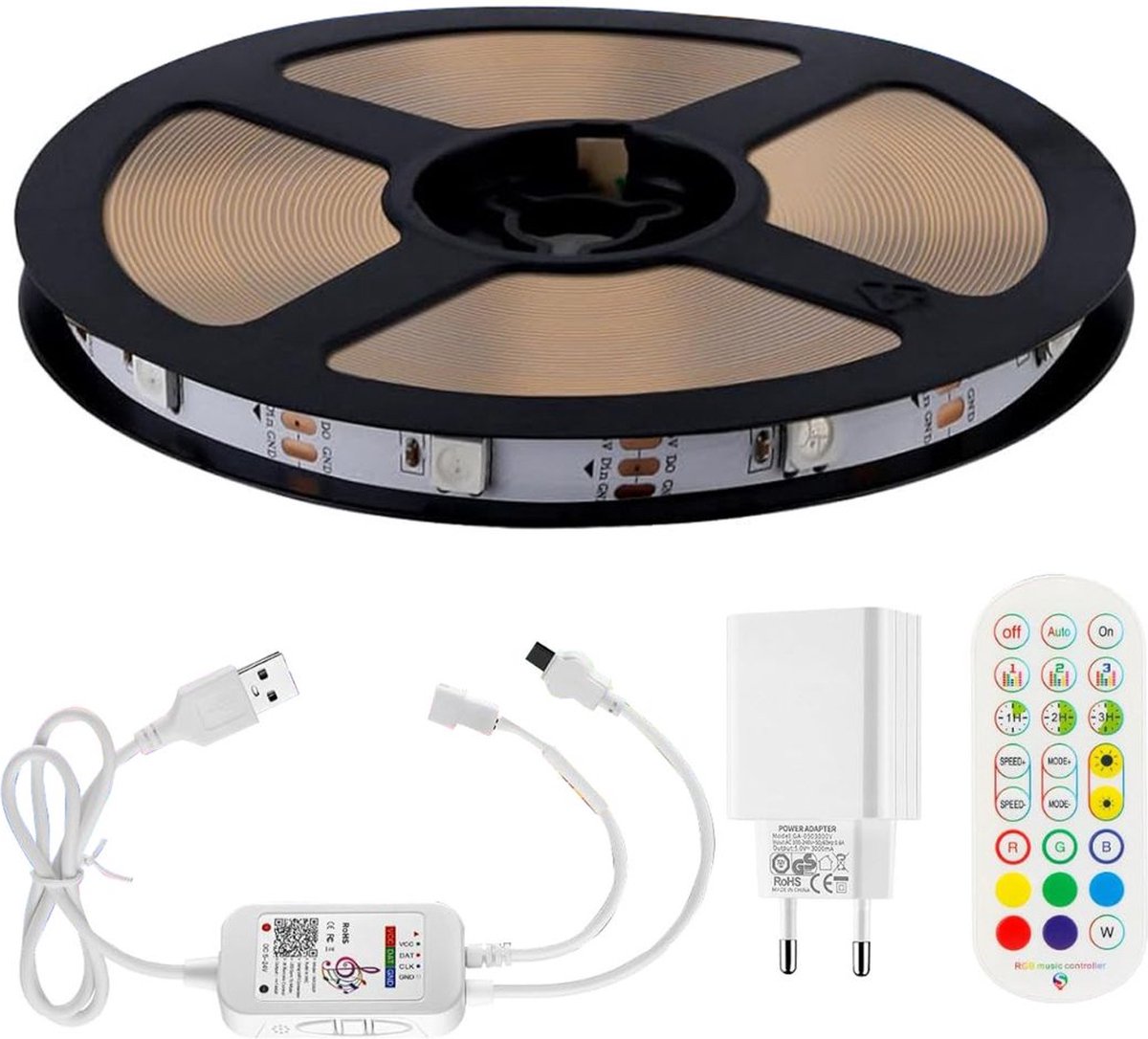 MKSS® Led Strip 6 Meter - Led-Strips met Afstandsbediening - Veelkleurig - Multicolor