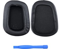 Vervangende Oorkussens voor Logitech G35, G230, G231, G233, G332, G430, G431, G432, G433, G533, G633, G633S, G635, G930, G933, G933S, G935 Hoofdtelefoon van MMOBIEL – Protein PU Oorkussens – Zwart