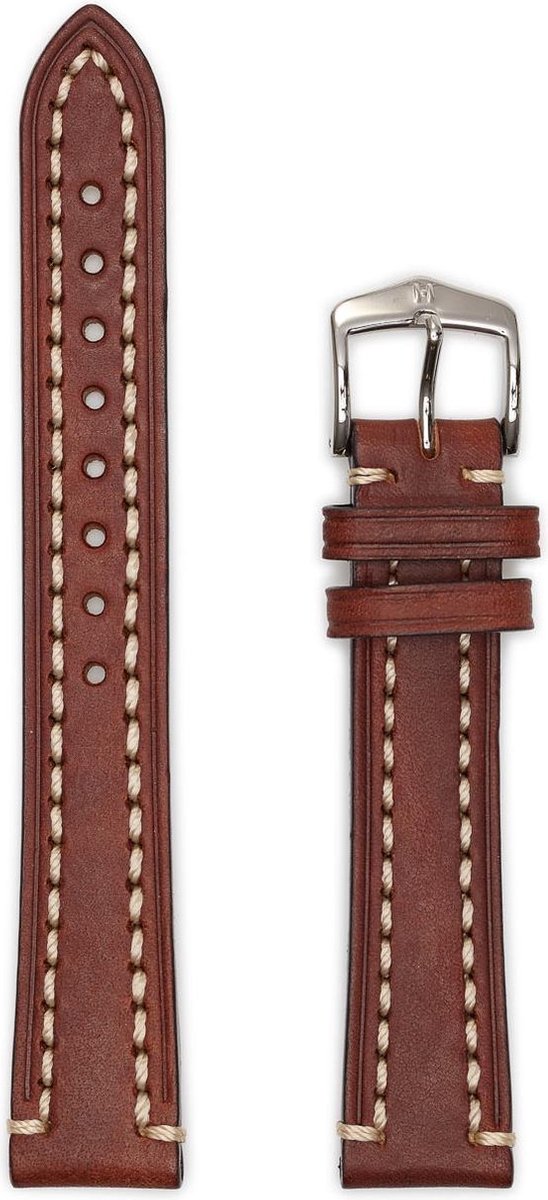 Hirsh Horlogeband Liberty Bruin - Leer - 18mm