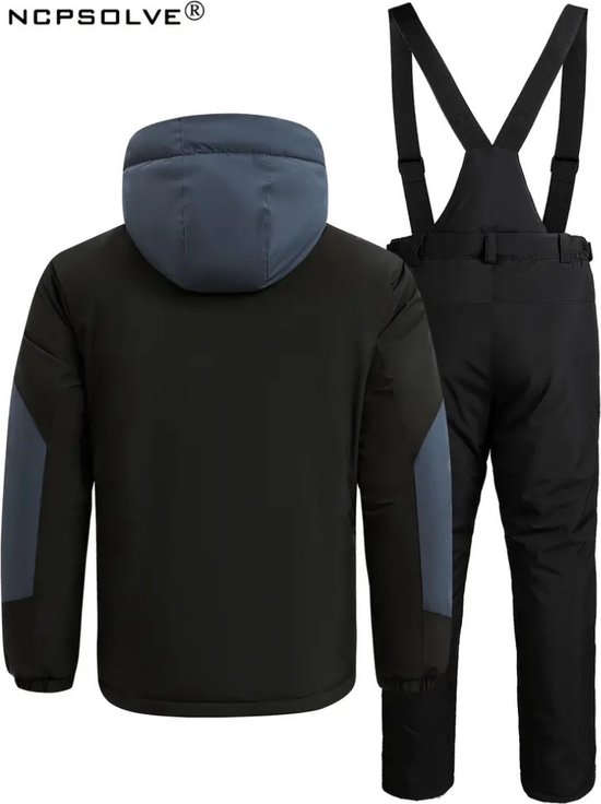 Bovista Combinaison de ski - Pantalon de ski - Veste de ski - Combinaison de ski - Sports d'hiver - Homme - 2 pièces - Zwart - Taille XL