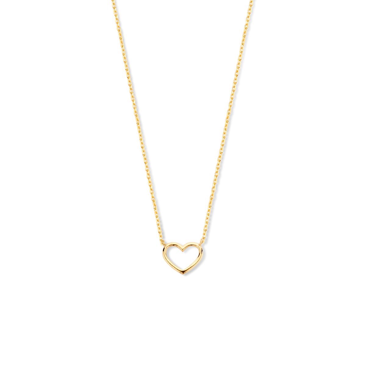 Collier Hart 0,8 Mm 40 - 42 - 44 Cm 14K Geelgoud