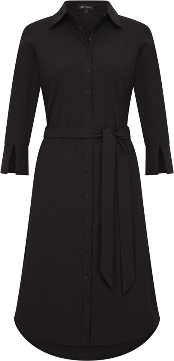 MI PIACE - Travel Jurk Uni Black 2092 - Maat : S
