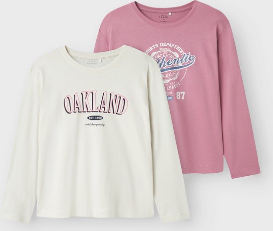 NAME IT NKFVEEN 2P LS RLX TOP T- Filles Fille - Taille 122/128