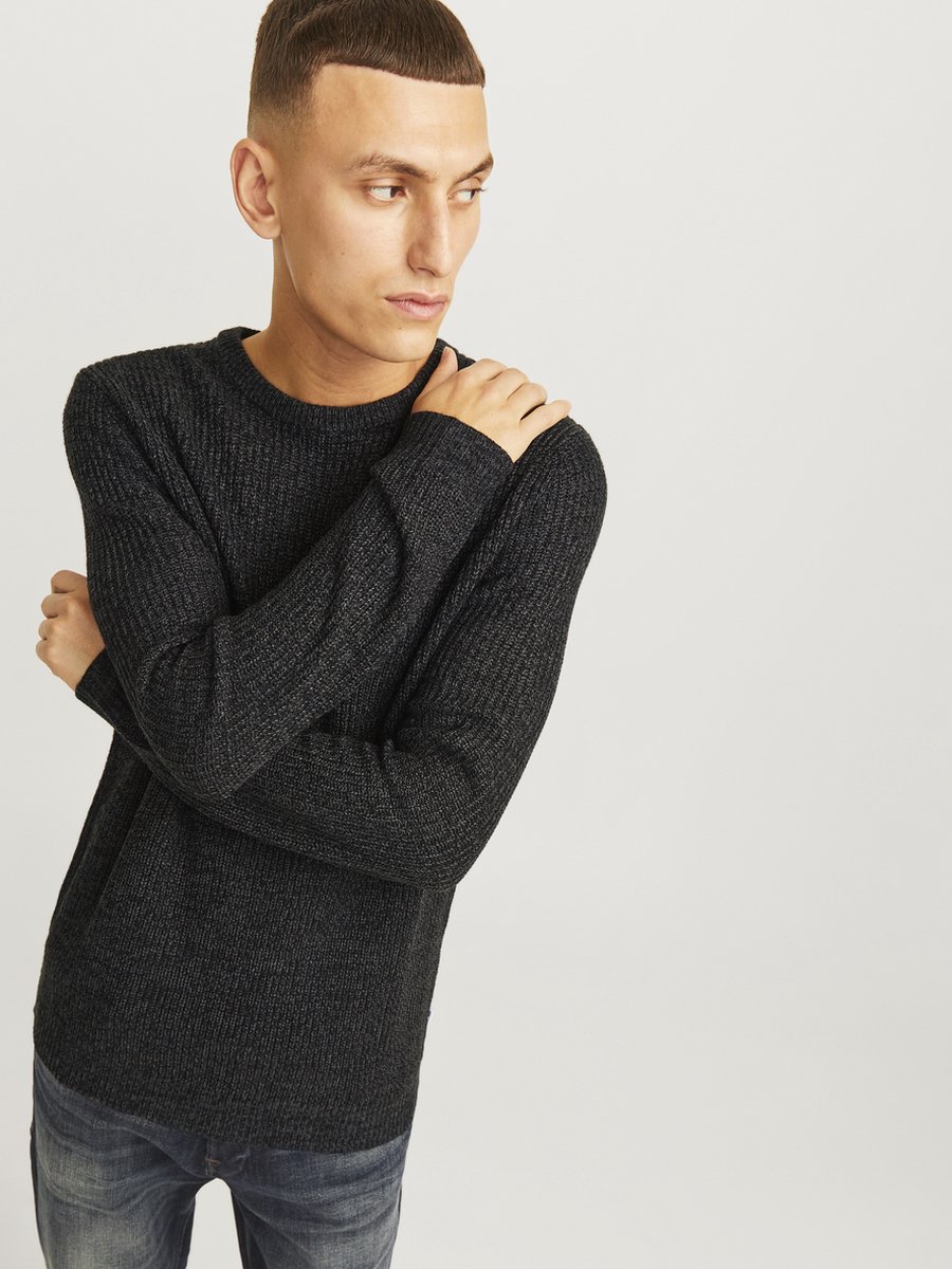 Jack & Jones JJEJACK CREW NECK SN - Trui - black/zwart