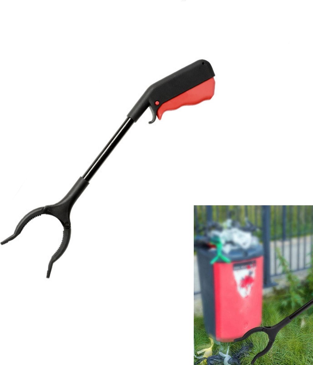 Goedkoopste 1 stuk - Afvalgrijper - Grabber Tool - 30 cm Grijpstok - Heavy Duty Grabber Tool voor buitenreiniging en afvalophaling