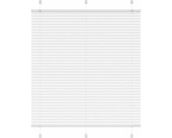 vidaXL - Plissé - rolgordijn - 115x100cm - stofbreedte - 114,4cm - polyester - wit