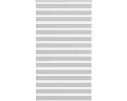 vidaXL - Zebra - rolgordijn - 120x200 - cm - stofbreedte - 115,9 - cm - lichtgrijs