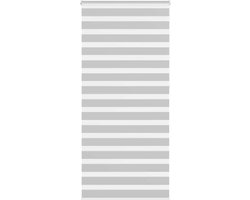 vidaXL - Zebra - rolgordijn - 115x230 - cm - stofbreedte - 110,9 - cm - lichtgrijs