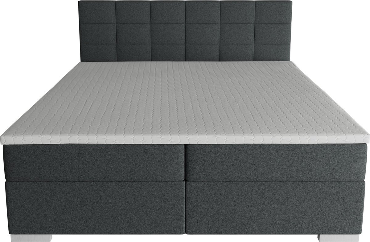 Boxspring Seattle - 180x200 - Donkergrijs