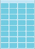 Huismerk Herma 3643 Universele Etiket 12x19mm Blauw - 10 Pakjes met 7 velletjes stickers