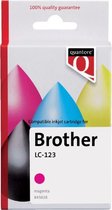 Inktcartridge quantore brother lc-123 rood | 1 stuk