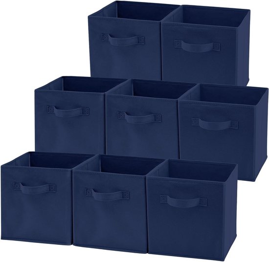 Opbergdozen, opvouwbare stoffen kubus-organizer met Opbergdozen, opvouwbare stoffen kubus-organizer met