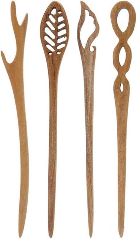Marycrafts Houten Haarvork Haarspelden Haarvorkje Haarvork Haarstokje Haarpinnen Voor Vrouwen Met Lang Haar