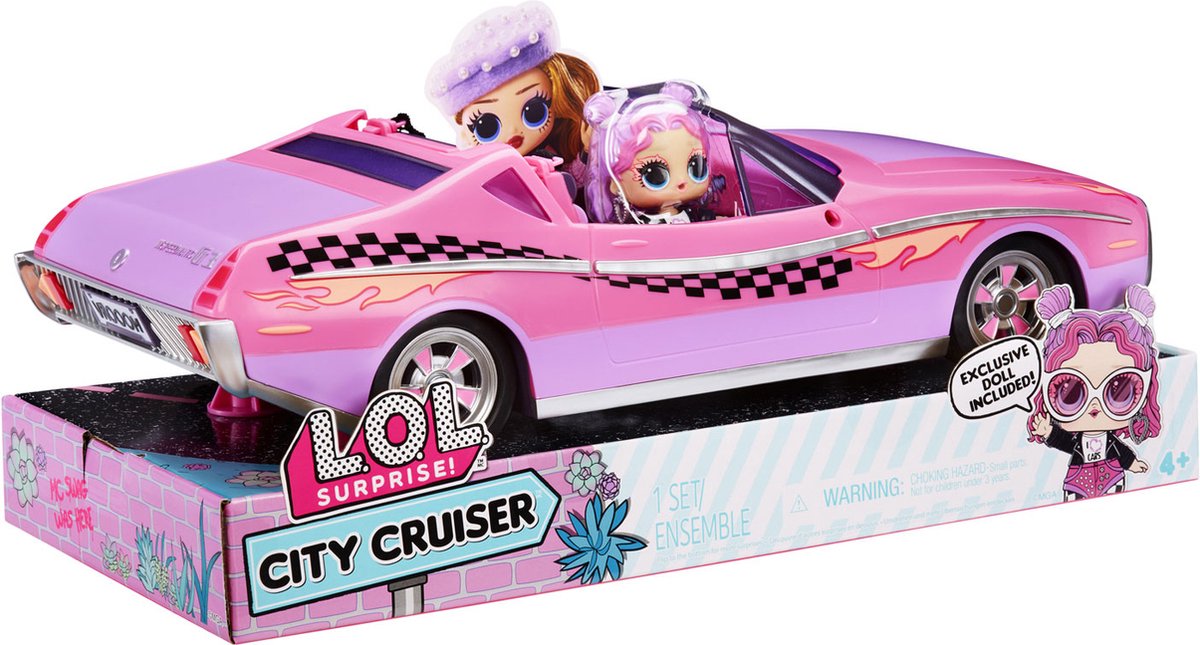 L.O.L. Surprise City Cruiser Auto - Roze/paarse cabrio - Met exclusieve minipop - Met modepop — afbeelding 16