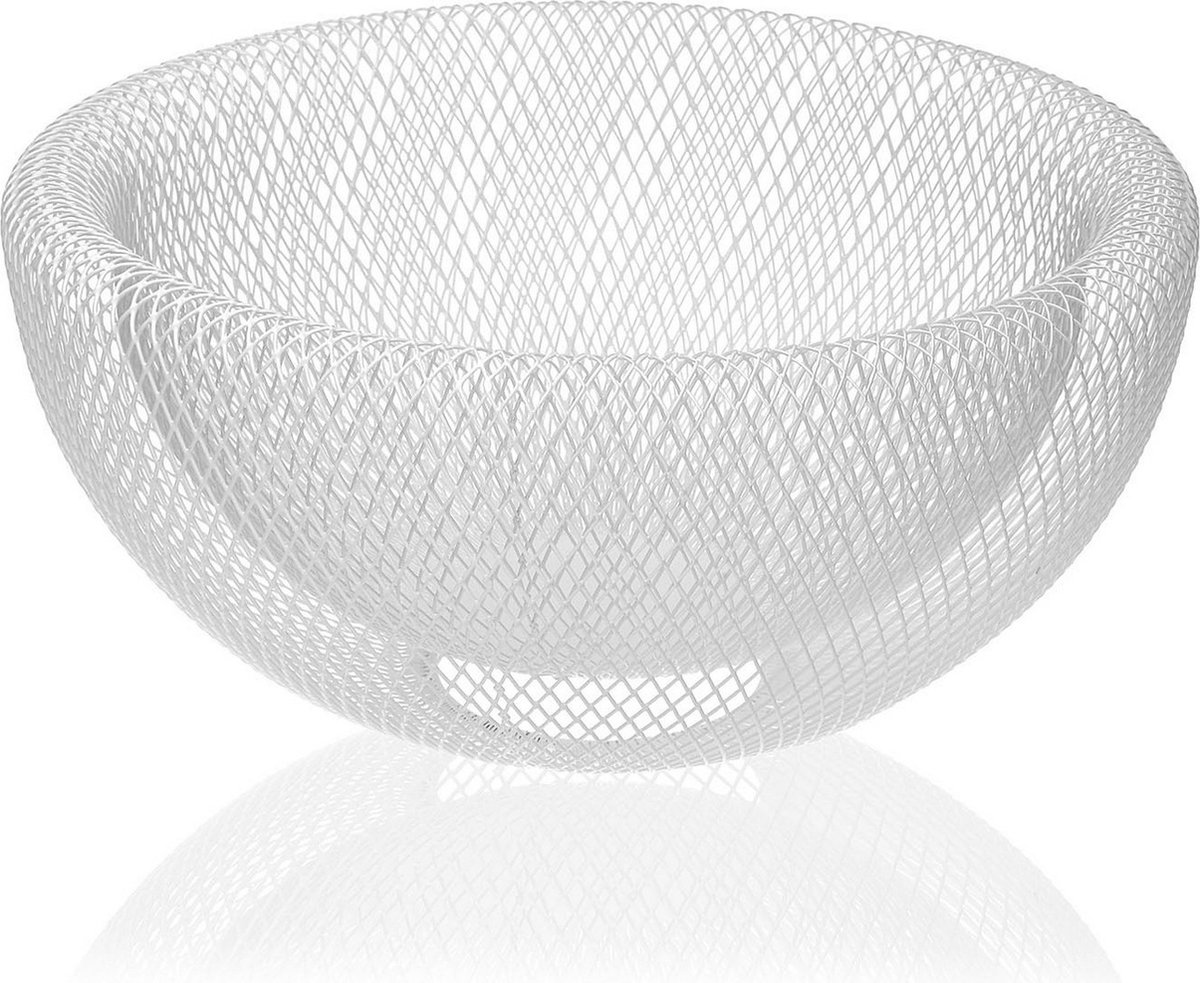 Fruitschaal | Versa | Wit Staal Ijzer (15 cm)