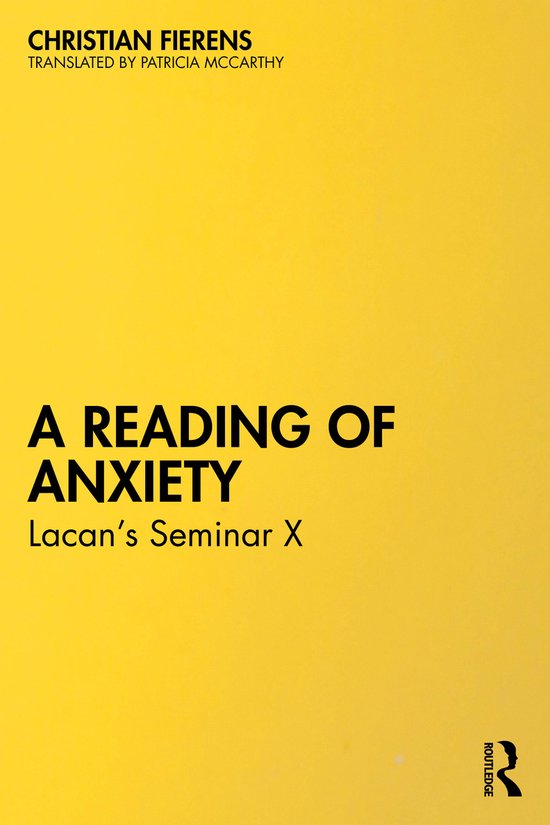 A Reading of Anxiety - cover