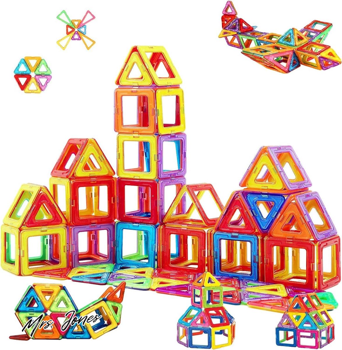 Mrs. Jones Magnetische Bouwstenen Bouwblokken Educatief Speelgoed Set Creatieve Speelgoedauto - Speelgoed Cadeau - Vakantie Geschenk .