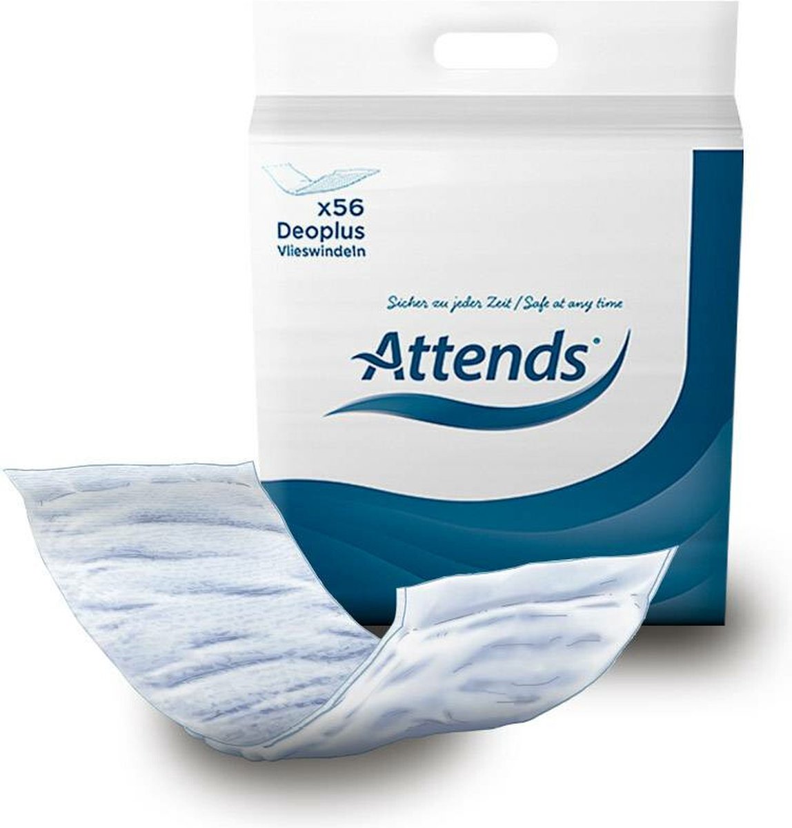 Goedkoopste Attends Insert Pads 12 x 39 cm - 56 rechte incontinentie inleggers - 5 pakken van 56 stuks