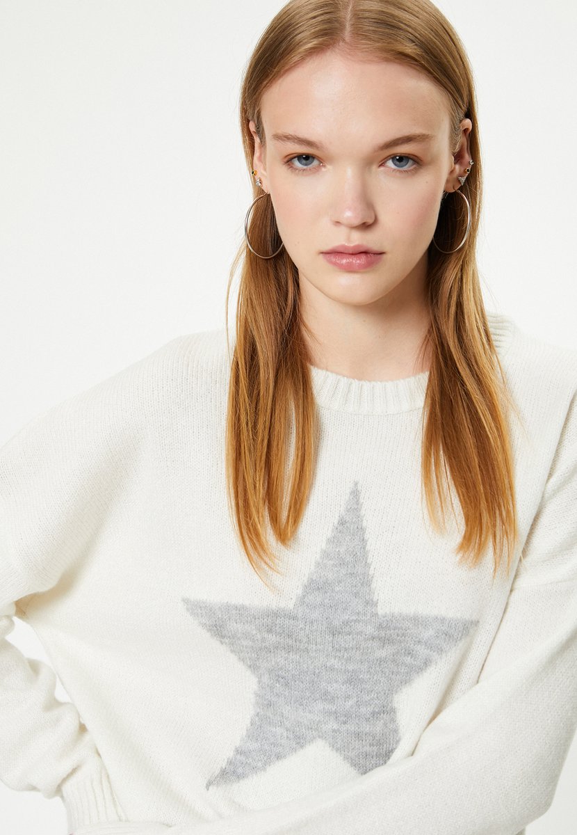 Ronde kraag jacquard Sweater