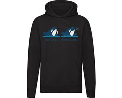 Killer Whale Harmless Whale Hoodie - pistool - walvis - dier - zee - strand - vis - mes - gevaarlijk - geweld - shirt