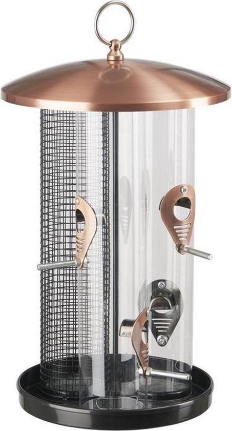 Station d'alimentation pour oiseaux Muntel® - Silo d'alimentation - Mangeoires - Tour - Koper - 3 parties