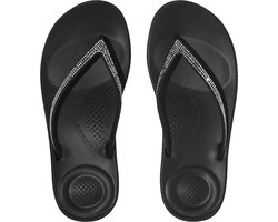FitFlop Iqushion Sparkle TPU Dames Slippers - Zwart