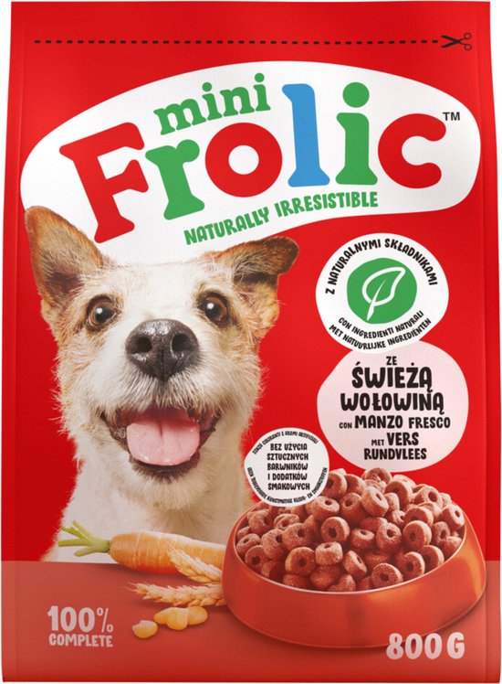 Frolic Droog Mini - Hondenvoer - Rund 800 gr