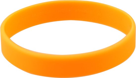 Siliconen armbandjes - stretch - oranje - polsbandjes - volwassenen