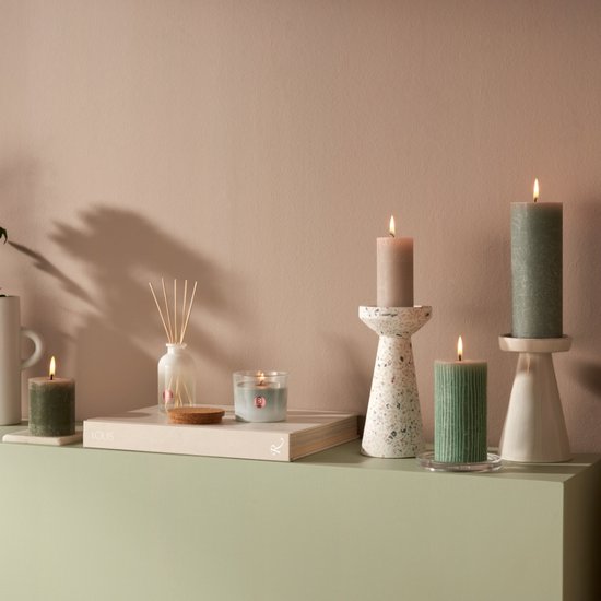 Bolsius rustique Gris Sable 130/ 68 mm