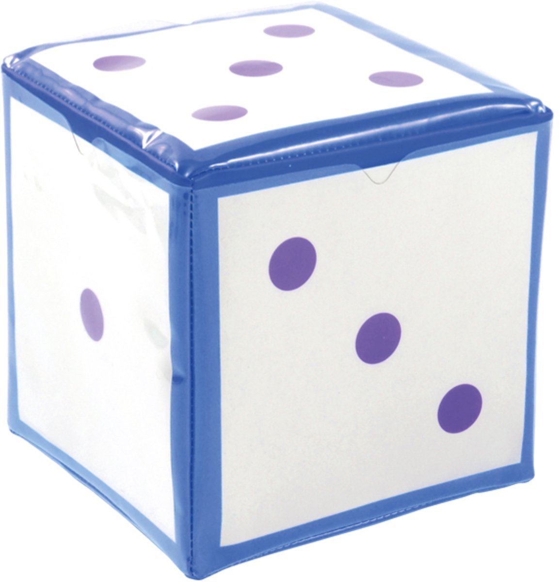Eduplay dobbelsteen met vakken - interactief speelgoed kubus blauw.