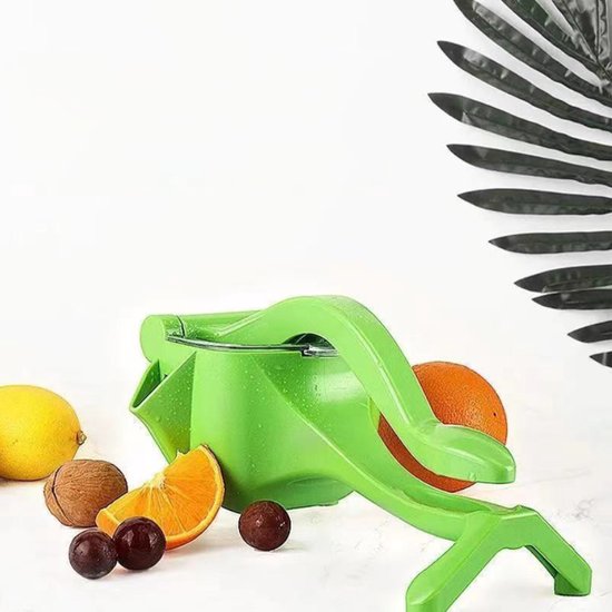 Sapcentrifuge - Fruitpers - Citruspers - Handmatige Citruspers - Handmatige Fruitpers - Eenvoudig Handmatig Handontwerp - Limoenpers - Voor Citroenen, Limoenen En Sinaasappels - Voor Keuken, Bar - Groen - 1 Stuk — afbeelding 4